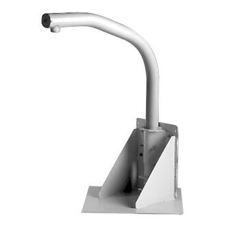 Soporte a suelo para domos Spectra de exterior. Acabado en blanco. Longitud brazo /voladizo  96cm