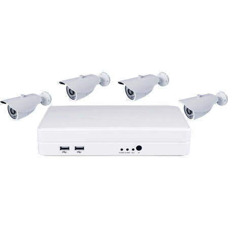 Kit NVR miniatura + 4 cmaras 720P + 5 PLC + HDD1TB