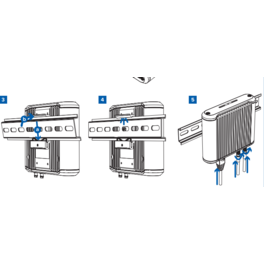 Soporte DIN RAIL para  IDL0-PU2