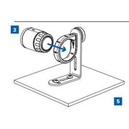 Recambio de soporte en "L" para camara miniatura PELCO IDLX02-FXI