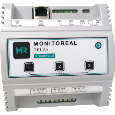 Caja de rel de 3 entradas/ 3 salidas para Monitoreal