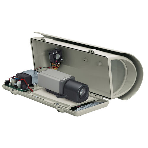 Carcasa exterior VERSO COMPACT de uso general de 360 mm interior con Visera y calefactor. ALi 12V DC y 24 VAC.