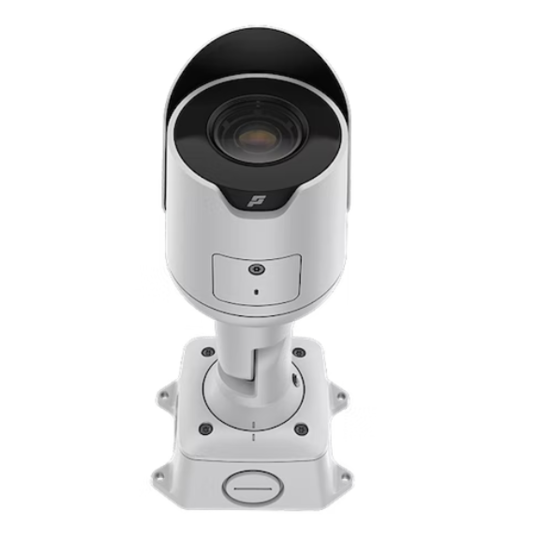 Cmara Bullet Sarix Pro 4 con resolucin de 2MP. Uso en exterior, IR. Lente de 3.4-10.5 mm