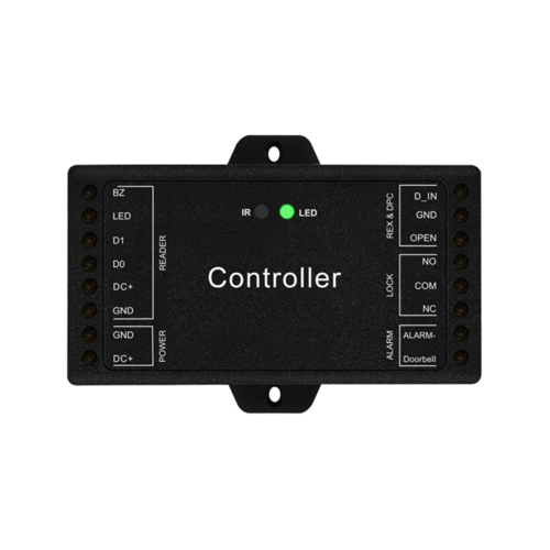 Controladora para UNA puerta. Permite conexin con cualquier lector con salida Weigand (26-37 bits)