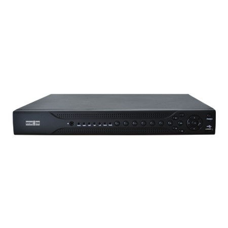 DVR hbrido 16 entradas analogicas hasta 4K mas 16 entradas IP hasta 4 K Sin disco duro