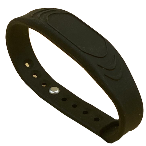 Pulsera de goma con Identificacion MIFARE en color Negro
