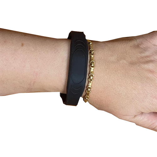 Pulsera de goma con Identificacion MIFARE en color Negro