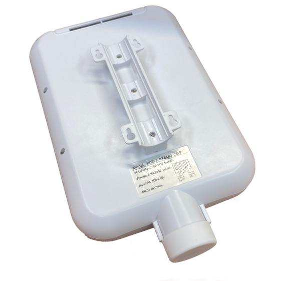 Switch POE de exterior. 8 puertos POE  10 /100/1000 Mbps 802.11 af/at + 2 puerto SFP