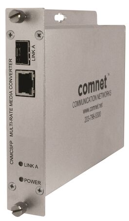 Conversor  de medios de 1 puerto 10/100/1000 y 1 puerto SFP