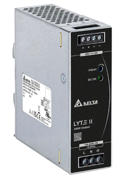 Fuente de Alimentacion industrial de 52 V y 240 W con CARRIL DIN