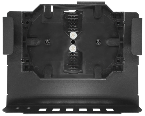 Bandeja de emplame de fibra.