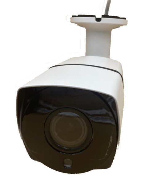 Camara Bullet IP de 4 MPX con lente Varifocal de 2,8 a 12 mm y Alimentacion POE