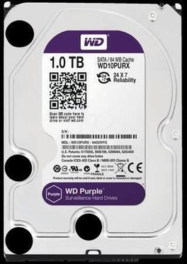 Camara de Seguridad Ip Poe Interior Full HD 1080P Kit 6 Disco 2TB WD  Purpura