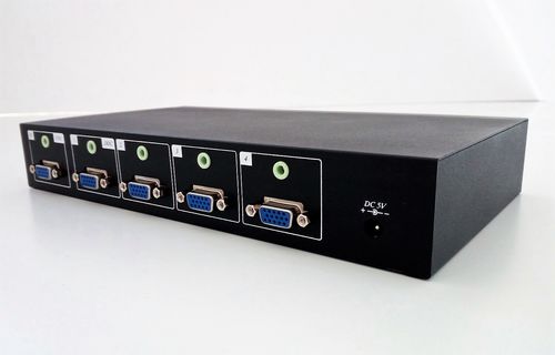 Distribuidor de 1 a 4 monitores VGA con audio