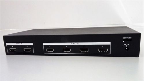 Distribuidor / conmutador de 2 seales HDMI a 4 monitores simultneos