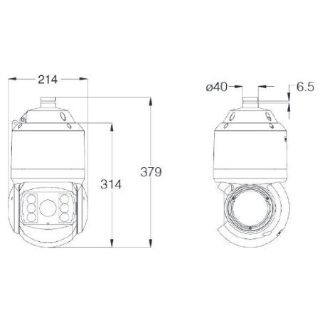 Speed dome IP 4MP 20X IR