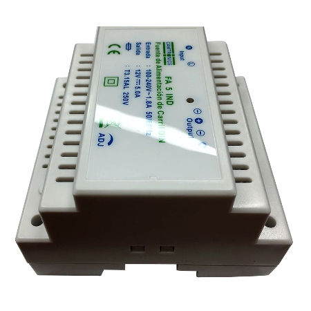 Fuente de alimentación 12V 5A de carril DIN