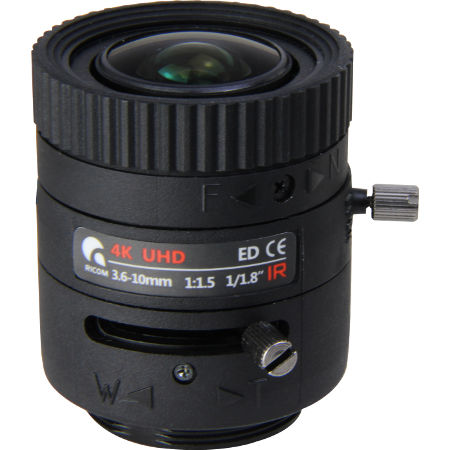 Lente 4K 3.6 a 10 mm