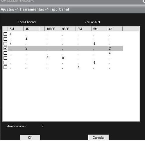 DVR 4 canales hbrido 4K 4 entradas de audio