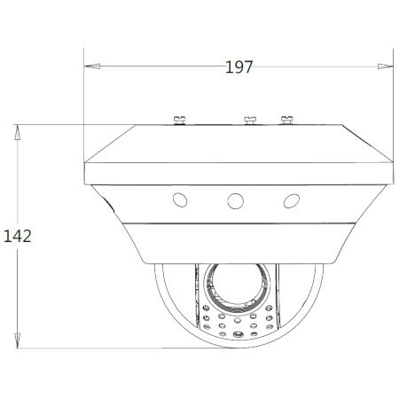 Camara domo IP motorizada 1080P 12X