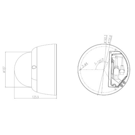 Domo IP 2MP para anlisis de vdeo