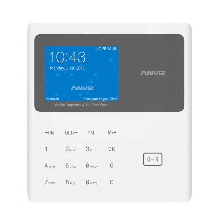 Control horario por tarjeta RFID 125 KHz y PIN. LAN y WiFi