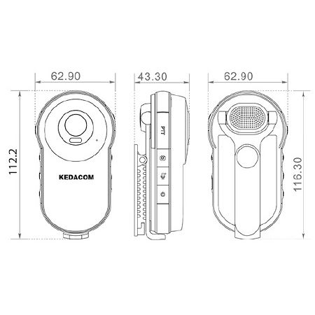 Cmara porttil bodyworn WiFi y 4G