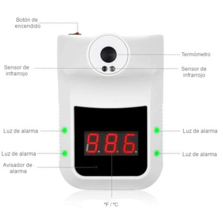 Contador de personas con trmometro infrarrojo incorporado