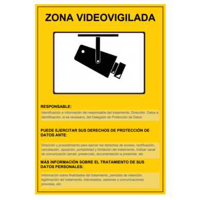 Cartel de plástico exterior serigrafiado