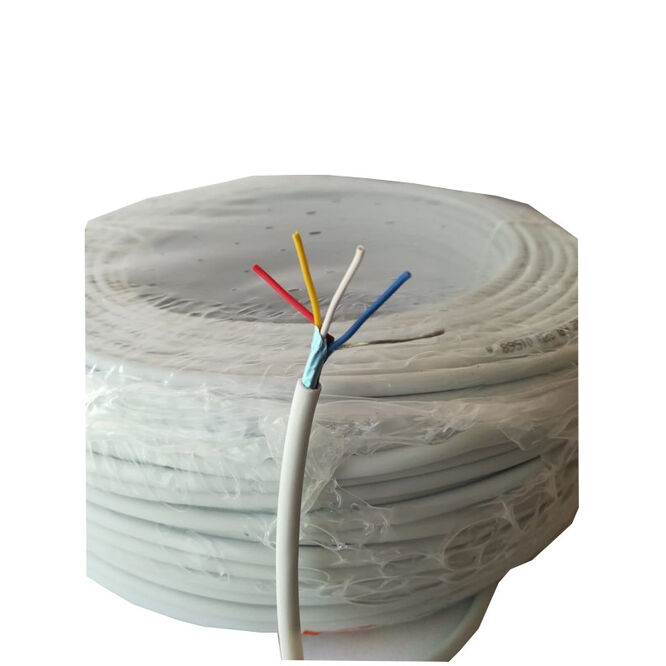 Cable de alarma aislado de PVC blanco de 6 núcleos rollo completo y longitudes de corte personalizadas disponibles 