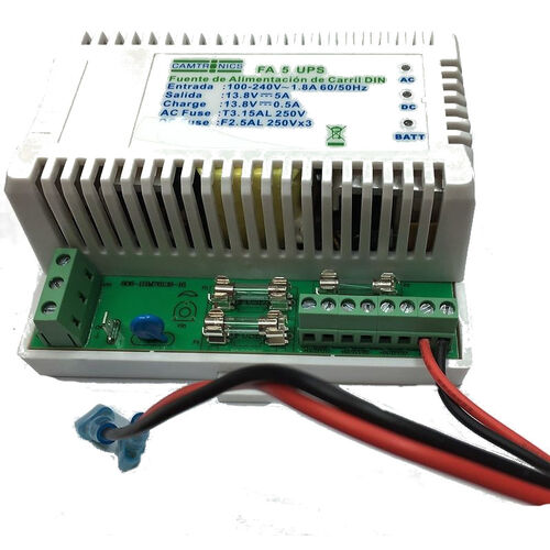 Fuente de alimentacin 12V 5A carril DIN con UPS