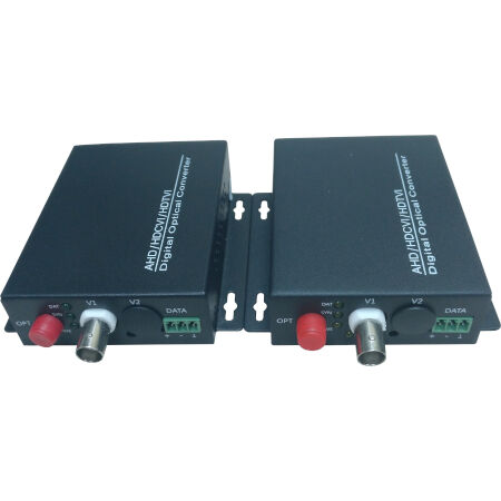 Kit TX/RX fibra ptica multimodo 1 canal analgico AHD/CVI/TVI