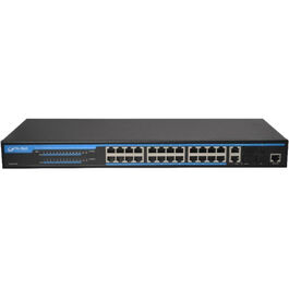 Switch PoE de 24 puertos Gigabit + 2 SFP + 2 RJ45 GESTIONABLE