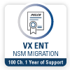 Licencia para añadir 1 grabador NSM5200 al sistema VideoXpert Enterprise. Incluye 100 canales y 1 año de suscripción para actualizaciones
