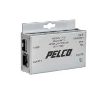 Conversor de Medio Fast Ethernet con módulos FSFP intercambiables. 1 canal 1 Gbps con alimentación PoE en puerto ethernet. Tamaño mini.